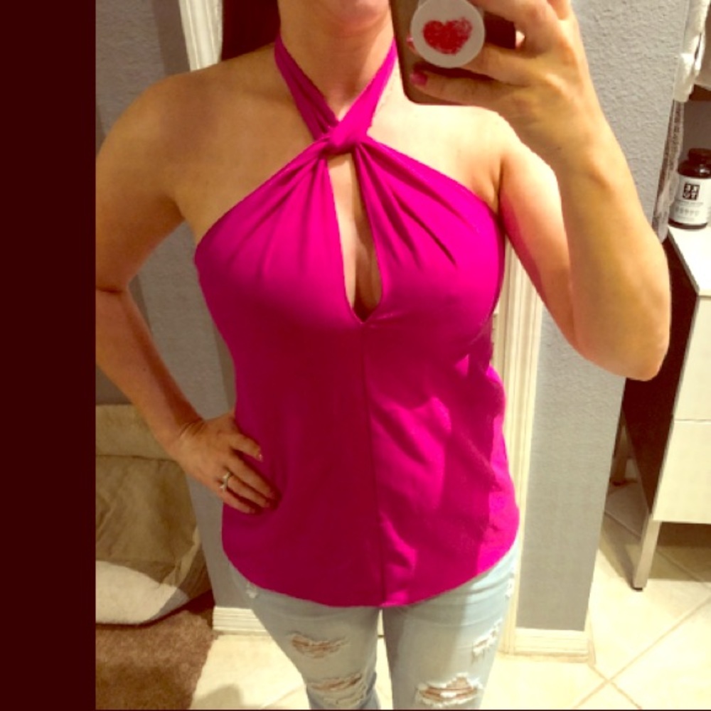 Halter top with cute tie detail!